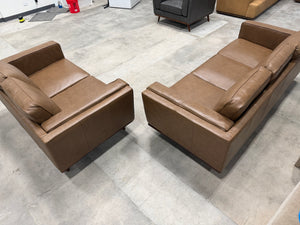 Positano 2-Piece Leather Living Room Set