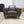 Positano Gray Leather MCM Accent Chair