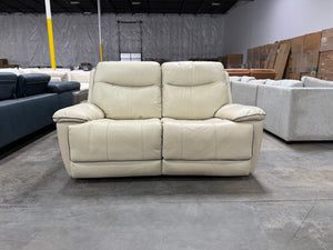Leather Power Reclining Loveseat
