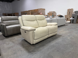 Leather Power Reclining Loveseat