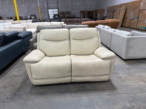 Leather Power Reclining Loveseat
