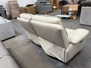 Leather Power Reclining Loveseat