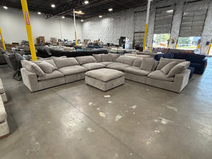 Sereen 8-piece Fabric Modular Sectional, Taupe
