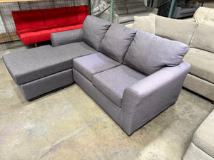 Grey AFW Couch with Adjustable Chaise