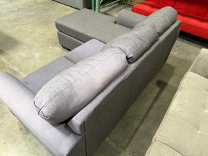 Grey AFW Couch with Adjustable Chaise