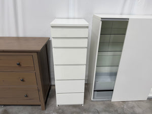White 6 Drawer Cabinet