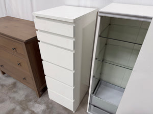 White 6 Drawer Cabinet