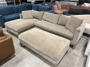 Caspian Fabric Sectional w/ Ottoman