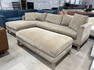 Caspian Fabric Sectional w/ Ottoman