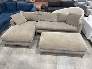 Caspian Fabric Sectional w/ Ottoman