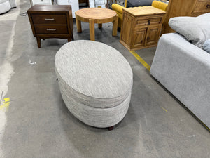 Oval Storage Ottoman