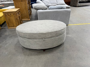 Oval Storage Ottoman