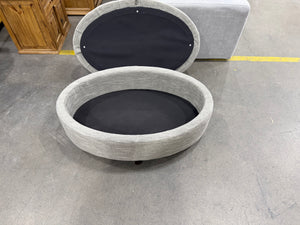 Oval Storage Ottoman