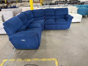 Blue La-Z-Boy Sectional