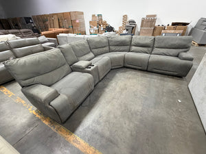 Argento 6-piece Fabric Power Reclining Sectional