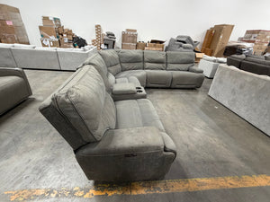 Argento 6-piece Fabric Power Reclining Sectional