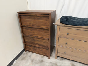 Brown 4 Drawer Dresser