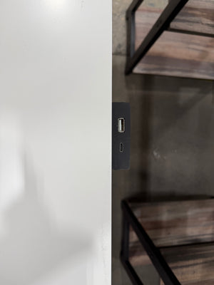 White Desk with usb ports