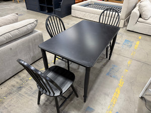 Black Dining Table and 3 Chairs
