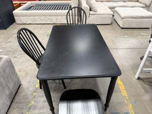 Black Dining Table and 3 Chairs