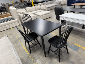 Black Dining Table and 3 Chairs