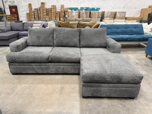 Grey Living Spaces Sectional with Reversible Chaise