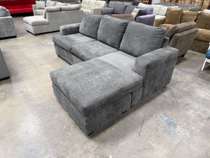 Grey Living Spaces Sectional with Reversible Chaise