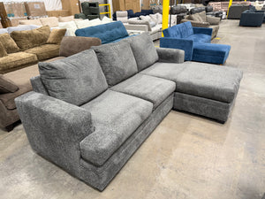 Grey Living Spaces Sectional with Reversible Chaise