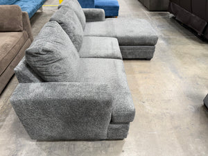 Grey Living Spaces Sectional with Reversible Chaise