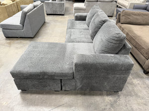 Grey Living Spaces Sectional with Reversible Chaise