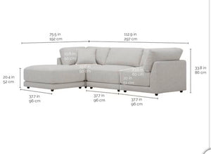 Dayna 4-Piece Modular Sectional