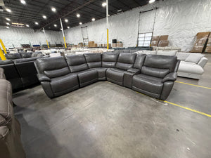 Wylder Leather Power Sectional