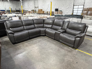 Wylder Leather Power Sectional
