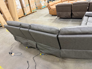 Wylder Leather Power Sectional