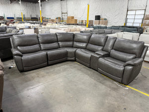 Wylder Leather Power Sectional