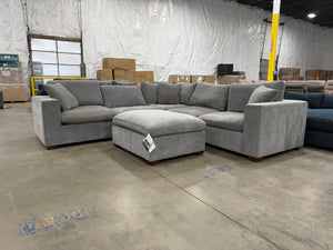 Lowell 6-Piece Modular Sectional – Dark Gray