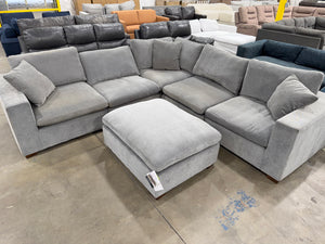 Lowell 6-Piece Modular Sectional – Dark Gray