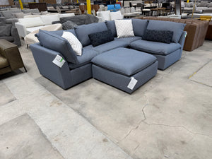 West Sixth Liam Sectional – Blue