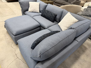West Sixth Liam Sectional – Blue
