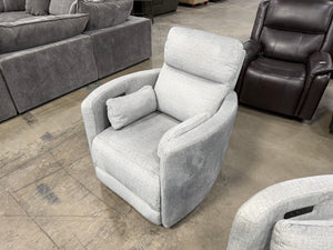 Darcy Fabric Power Swivel Glider Recliner with Power Headrest