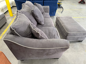 Raymour & Flanagan Briarwood Sofa with Ottoman