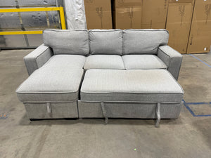 Reversible Sofa Chaise with Storage and pullout.