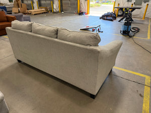 Beige Chaise Sofa with Pullout Mattress