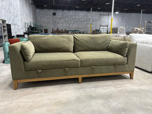 Green Velvet Mokena Fabric Sofa
