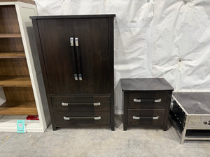 Black Dresser and Nightstand