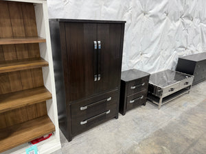 Black Dresser and Nightstand