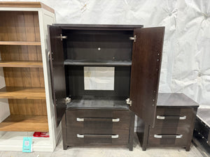 Black Dresser and Nightstand