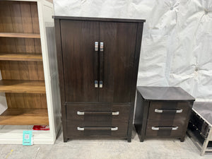 Black Dresser and Nightstand