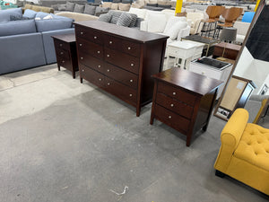 Dresser with 2 Night stands