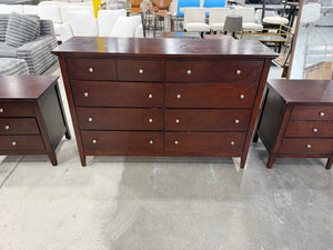 Dresser with 2 Night stands